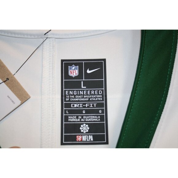 Nike NFL Mens Aaron Rodgers #8 On Field New York Jets Jersey Size L White & Gree - Picture 7 of 14